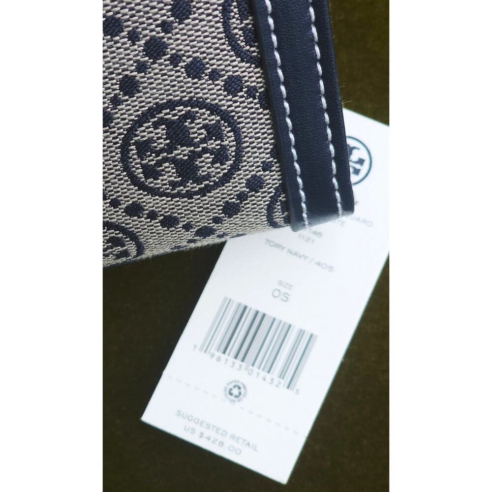 Tory Burch Mini T Monogram Jacquard N/S Tote – Tory Navy NWT - Picture 8 of 8